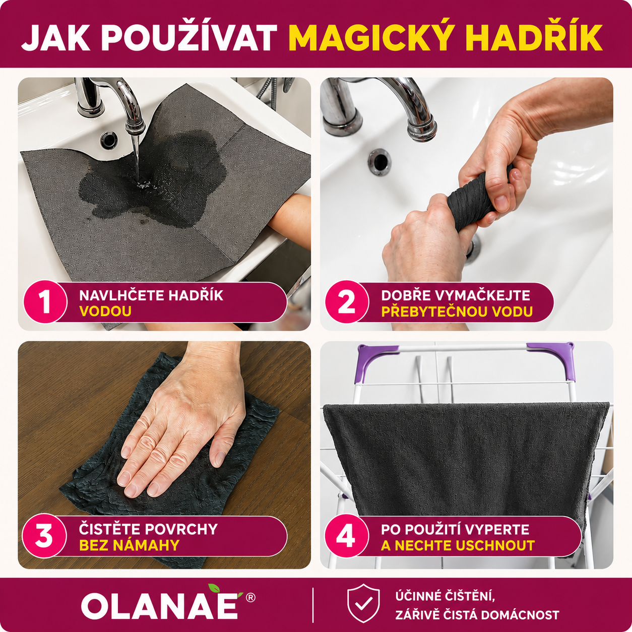 Magický hadřík z mikrovlákna
