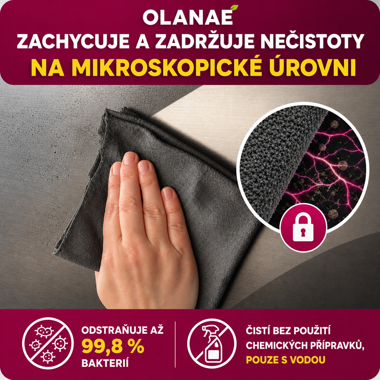 Magický hadřík z mikrovlákna