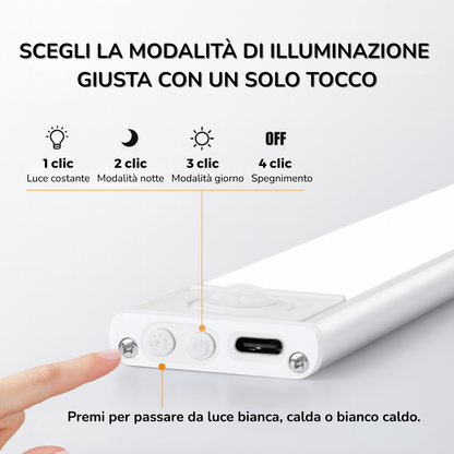 Lampada LED con sensore di movimento